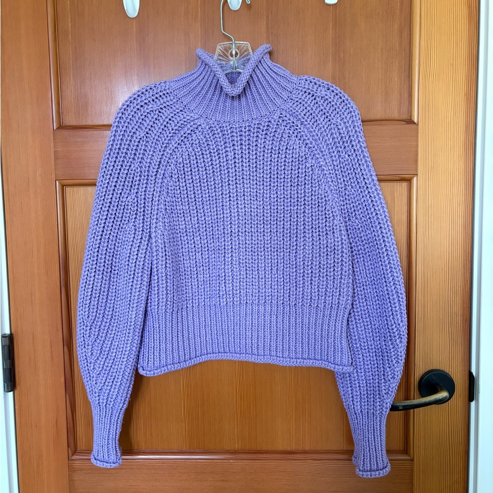 H&M Lavender Cowl Neck Sweater